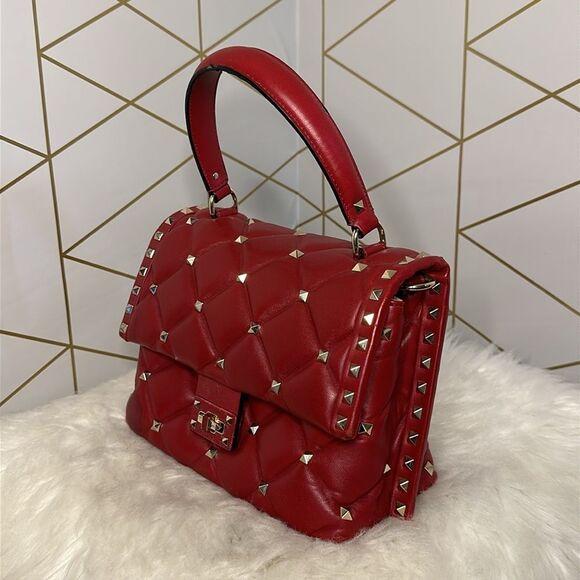 💯 Authentic Valentino Candy Handbag Shoulder Bag Red🍀 - Picture 13 of 16